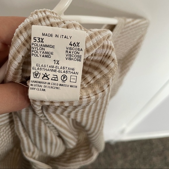 ARMANI COLLEZIONI STRIPED SHIRT SIZE 8 - Picture 4 of 5